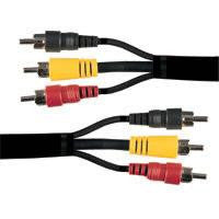 Videokabel 3 RCA han/han 5.0m,