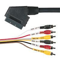 AV-kabel Scart/6RCA 1.5m