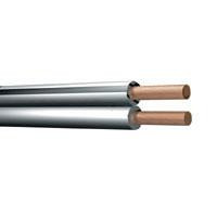 Højtt.kabel 2x4.00mm2  hvid/sort