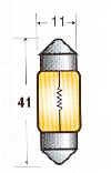 Pinolpære 10 watt 41x11mm