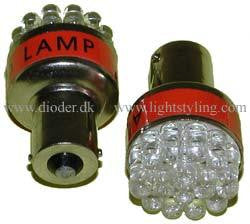 Bremselys 21 watt LED BA15s